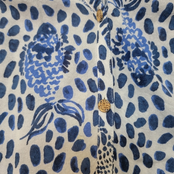 Lilly Pulitzer Elsa Button Down Top L - Picture 4 of 12